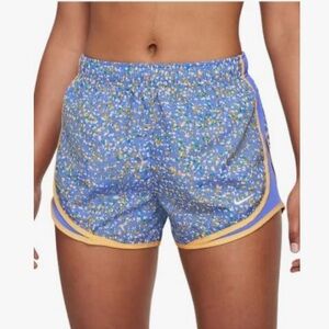 Nike Tempo ICON Clash Women's Running Shorts (Sapphire/Topaz Gold/White) Medium